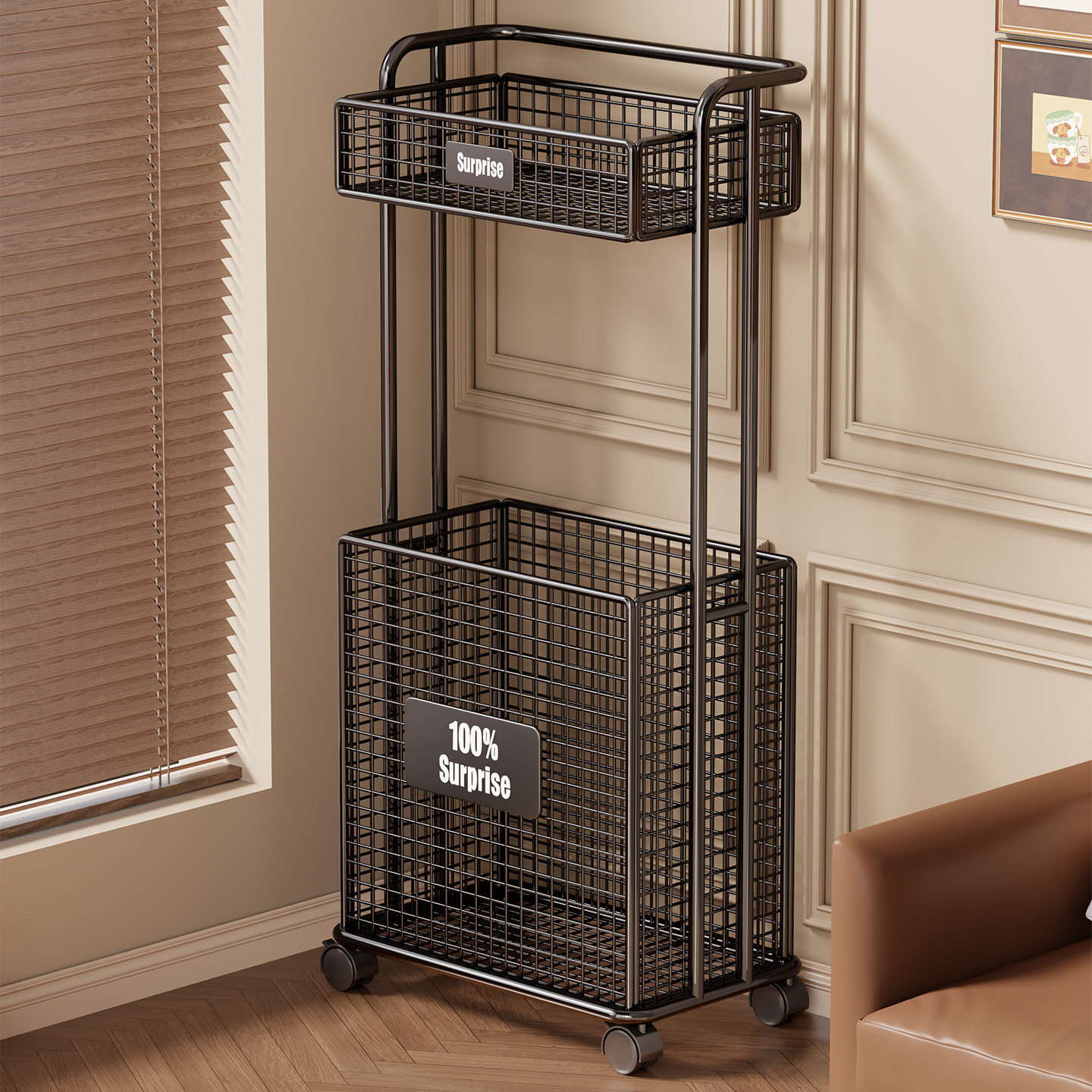 瑜伽垫收纳筐家用大容量带轮可移动运动工具篮球体育用品收纳神器,收纳整理,运动器材收纳用具,淘宝优惠券,粉丝福利购,淘宝优惠卷