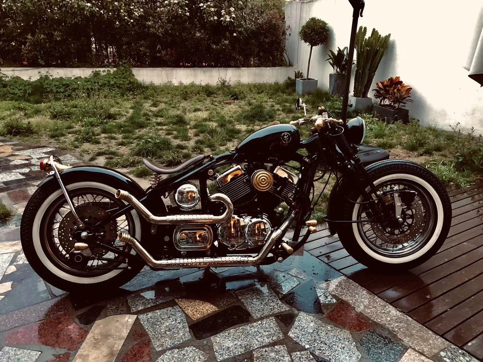 博格250 boger改装排气 二出二 复古改装零式风格排手bobber专用