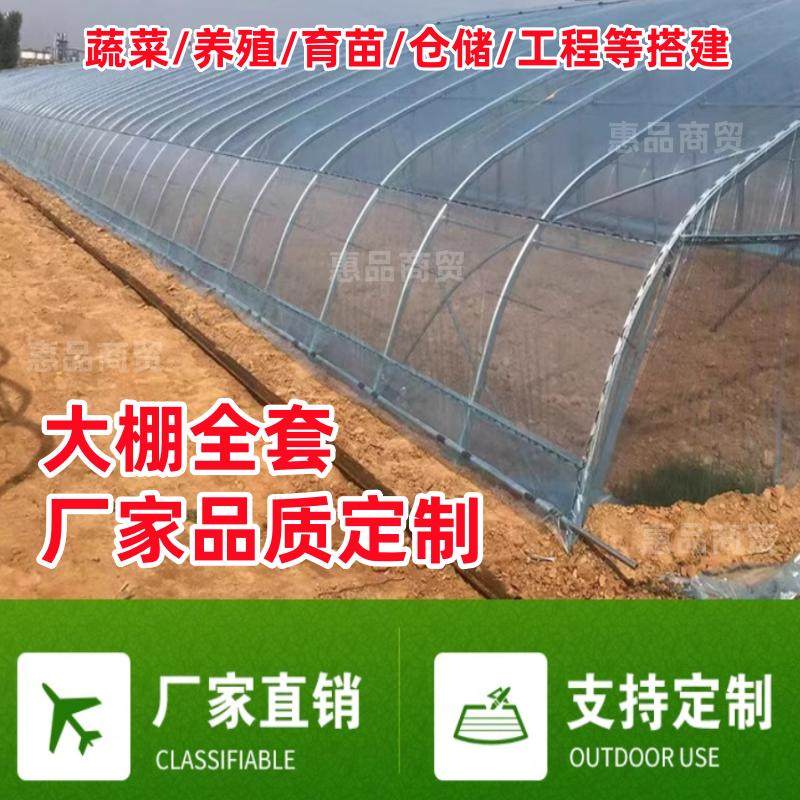 素菜大棚蔬菜大鹏全套塑料膜骨架钢管温室支架子育苗防风朋养殖鸡