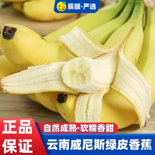 辰颐物语云南威尼斯香蕉5斤14 20根绿皮香蕉自然熟无催熟坏果理赔