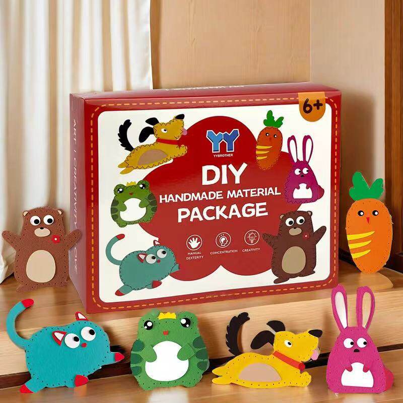 儿童益智缝缝乐不织布手工创意挂件材料包DIY玩偶玩具幼儿园早教