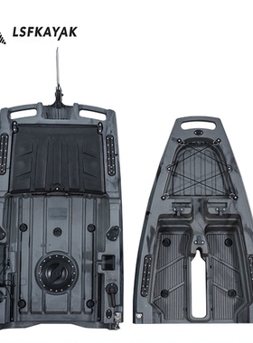 2.8米拼接双人脚踏钓鱼船 尺寸2800x880x350mm载重140kg材质HDPE