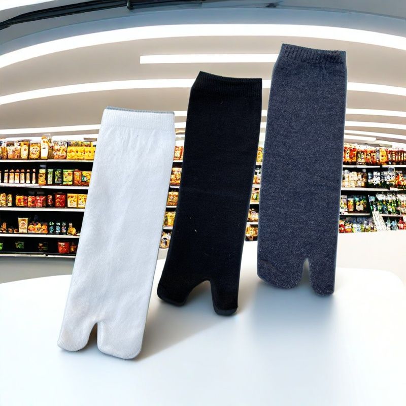5双装全棉两指袜马蹄袜薄款防臭分脚趾袜短筒两指袜男女薄分趾袜