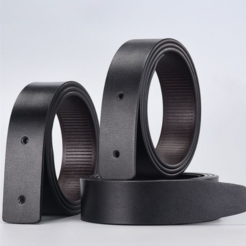 无牙3.1cm内插式单独皮带条隐藏皮带尾牛皮带条无轨道自动皮带条