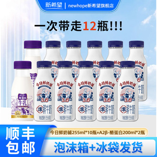 新希望今日鲜奶铺低温+遇鲜牛奶A2牛乳儿童早餐奶牛奶