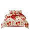 SIMPLE WEDDING PREPARATION FOUR-PIECE SET OF RED DIGITAL PRINTING QUILT COVER AND FITTED SHEET HIGH-END WEDDING ROOM WEDDING BEDDING