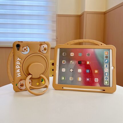 笔槽360旋转卡通iPad11代保护套mini2平板壳pro11硅胶iPad10air45防摔壳iPad5全包10.2可爱air3新款9迷你67壳