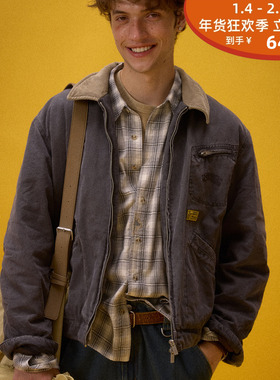 化学制品 25AW 底特律夹克 J8_GRY/BWN_DETROITJACKET