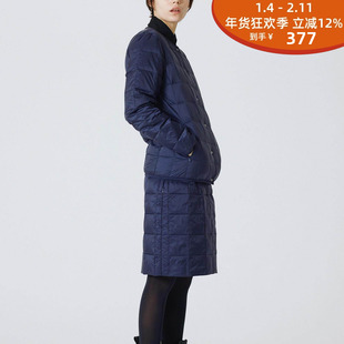 TAION 24AW BASIC纽扣羽绒方格短裙 BASIC BOX DOWN SKIRT