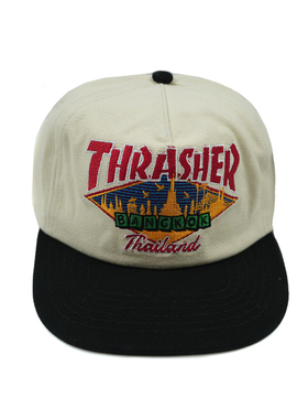 THRASHER Bangkok城市帽子 Bangkok City Snapback Cap