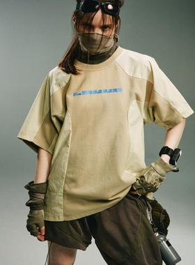 HAMCUS 24AW 拼接短袖 SM03024-1 简约百搭