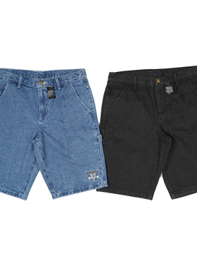 THRASHER SKATEGOAT牛仔工装短裤 DENIM CARPENTER SHORTS