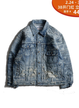 FDMTL 丹宁磨毛夹克 10YR WASH 23AW 阿美咔叽美式复古10年古布