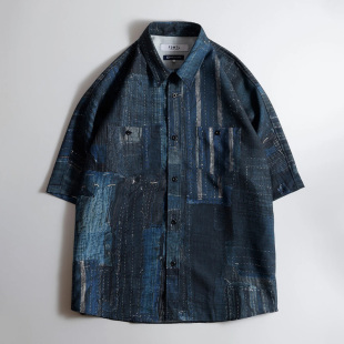 贴布满印短袖 PRINTED FDMTL 衬衫 SHIRT BORO