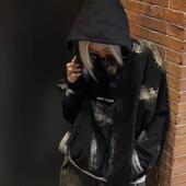 破坏神渲染帽衫 DESTRUCTION GOD B.A.B.E比比桃 HOODIE 连帽卫衣