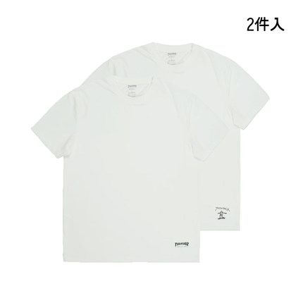 THRASHER 日版小LOGO短袖打底衫（两件装）TAGLESS T-SHIRTS