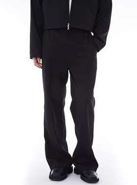 EGO FETCH 裤脚拉链长裤 ZIP TROUSERS 24SS 微喇垂感西裤休闲裤