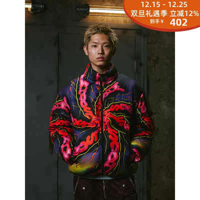 锁链迷幻WHOOSIS街头文化外套