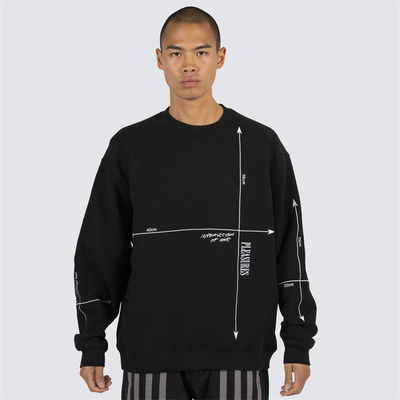 PLEASURES坐标轴套头卫衣