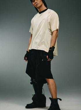 HAMCUS 24AW 弧形下摆短袖 XM00324-1 简约潮牌