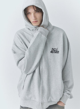 CELL AGING 25AW 涂鸦带帽拉链卫衣外套