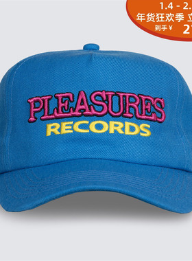 PLEASURES 24SS 刺绣LOGO鸭舌帽 RECORDS SNAPBACK 美式复古