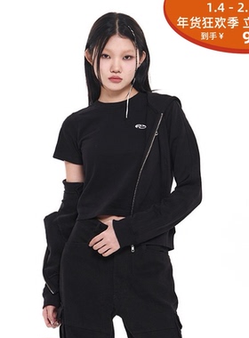 EGO FETCH 女款LOGO字母刺绣修身短袖 WOMEN'S SHORT SLEEVES24SS