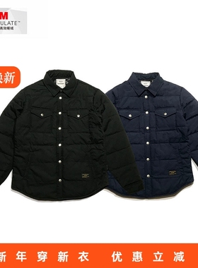 RADIUM潮牌日系新雪丽加厚衬衫棉衣男装秋冬季工装外套非羽绒服