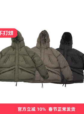 RADIUM 秋冬日系机能N3B山系工装连帽三防冲锋棉衣新雪丽3M外套男