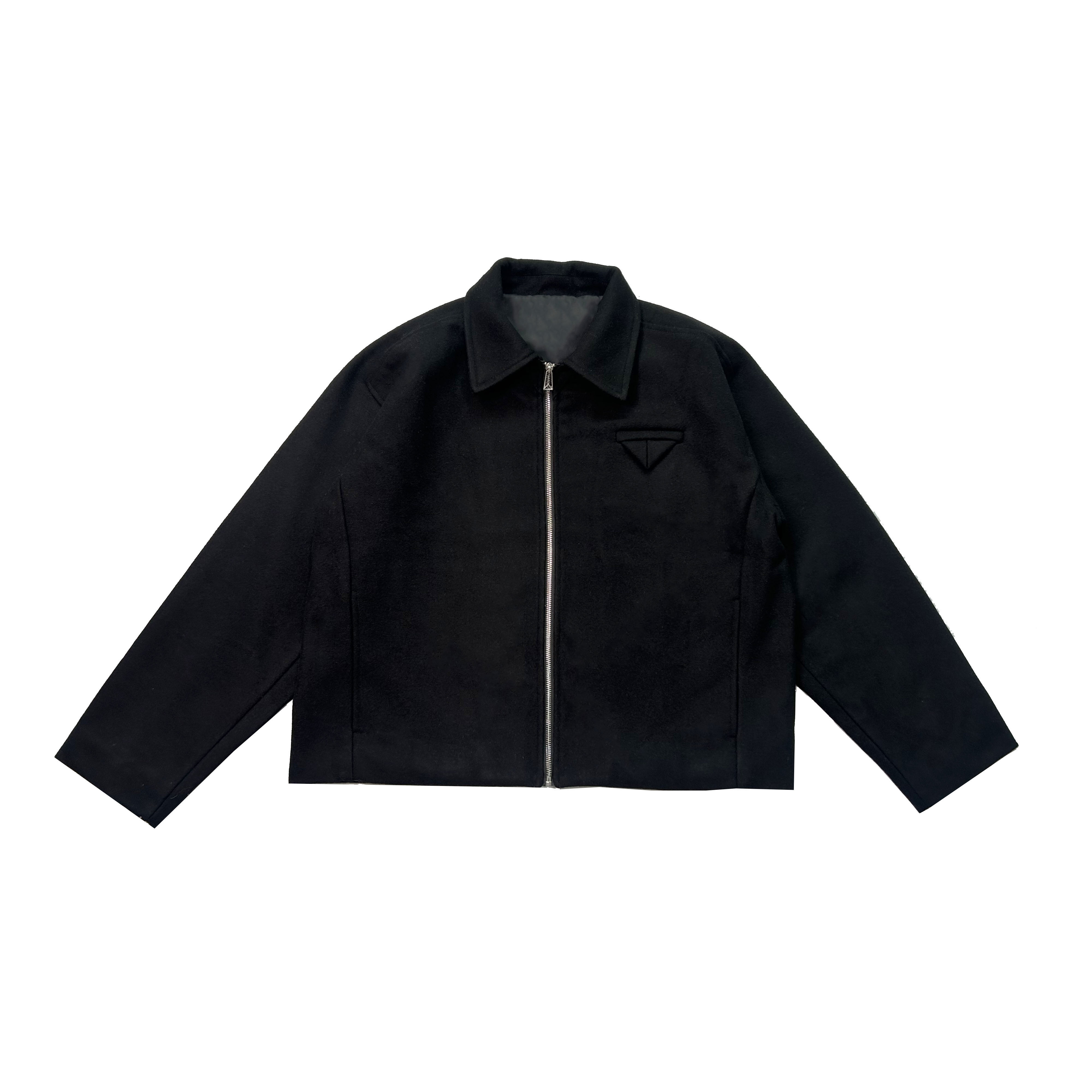 RADIUM50%羊毛翻领春秋呢料夹克