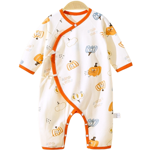 新生婴儿衣服春秋纯棉打底内衣和尚服0-3月6刚出生满月宝宝连体衣