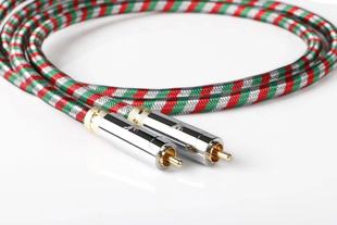 IMP 24K镀金 3917 信号线单晶铜 功放连接线 RCA 意大利罗马战神