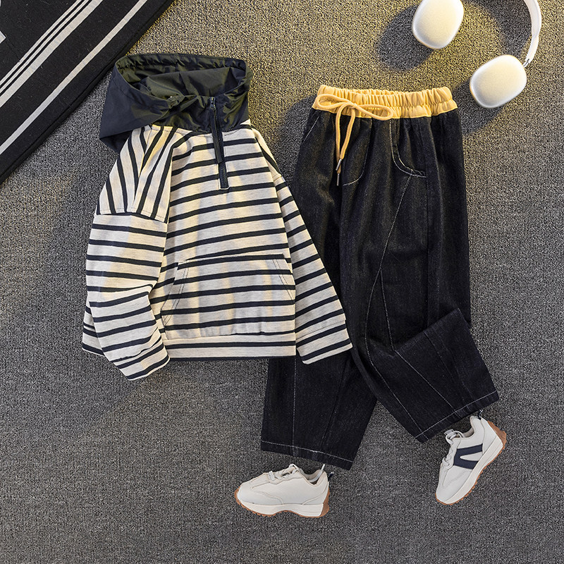 5男童春秋装7运动套装12中大童男装15岁男孩10春款男宝13儿童装潮