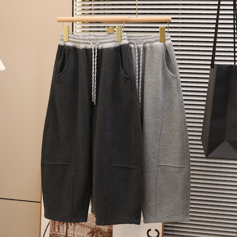 加绒弯刀休闲裤男童松紧腰抽绳加厚保暖阔腿裤冬季新款,童装/婴儿装/亲子装,裤子,淘宝优惠券,粉丝福利购,淘宝优惠卷