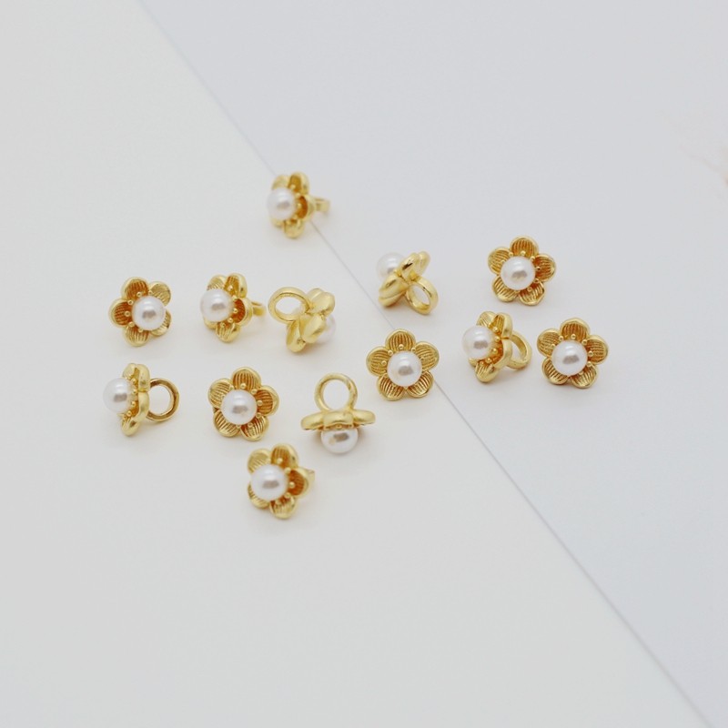 18K 包金镀金保色古法金沙金仿金镶仿珍珠大孔小花串珠编绳配饰,饰品/流行首饰/时尚饰品新,其他DIY饰品配件,淘宝优惠券,粉丝福利购,淘宝优惠卷