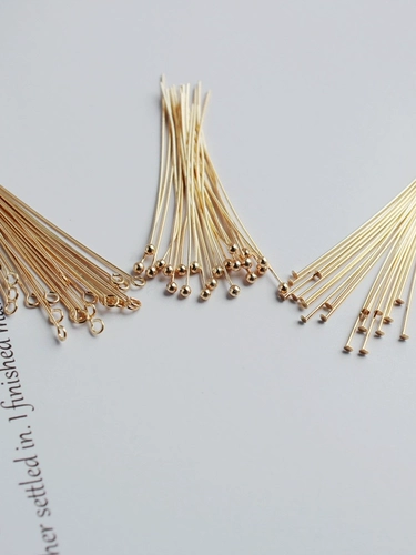 Игла для бисера, браслет из бисера ручной работы, браслет из бусин из грецкого ореха, аксессуары, 14 карат, золотой цвет