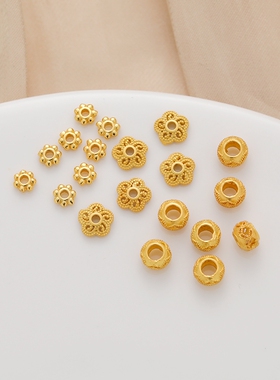 临兰银镀金保色花托花片