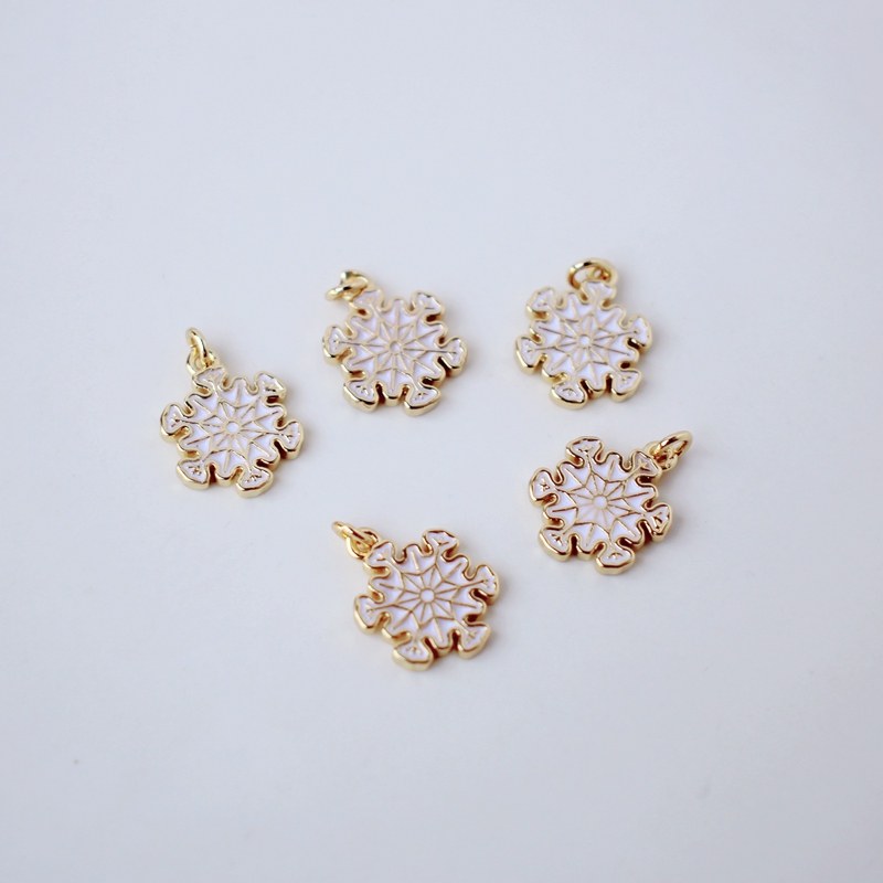 14K包金铜镀金保色滴油雪花吊坠挂牌12mm吊饰diy手工手链耳环材料,饰品/流行首饰/时尚饰品新,其他DIY饰品配件,淘宝优惠券,粉丝福利购,淘宝优惠卷