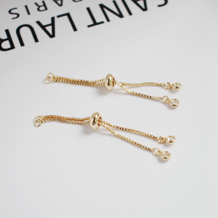 14k包金镀金保色硅胶diy手工串珠