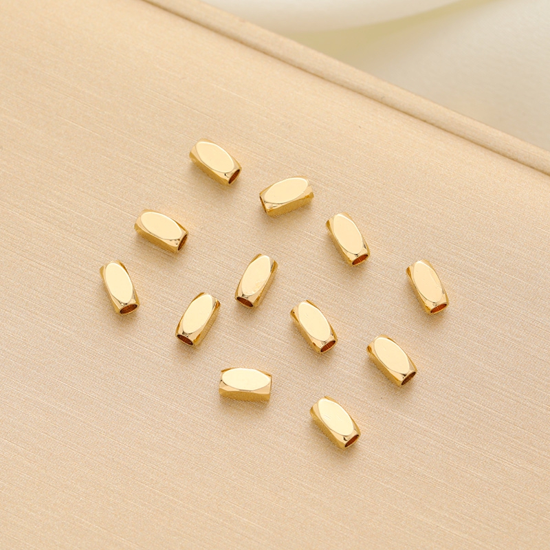 临兰铜包金镀金保色隔珠配珠