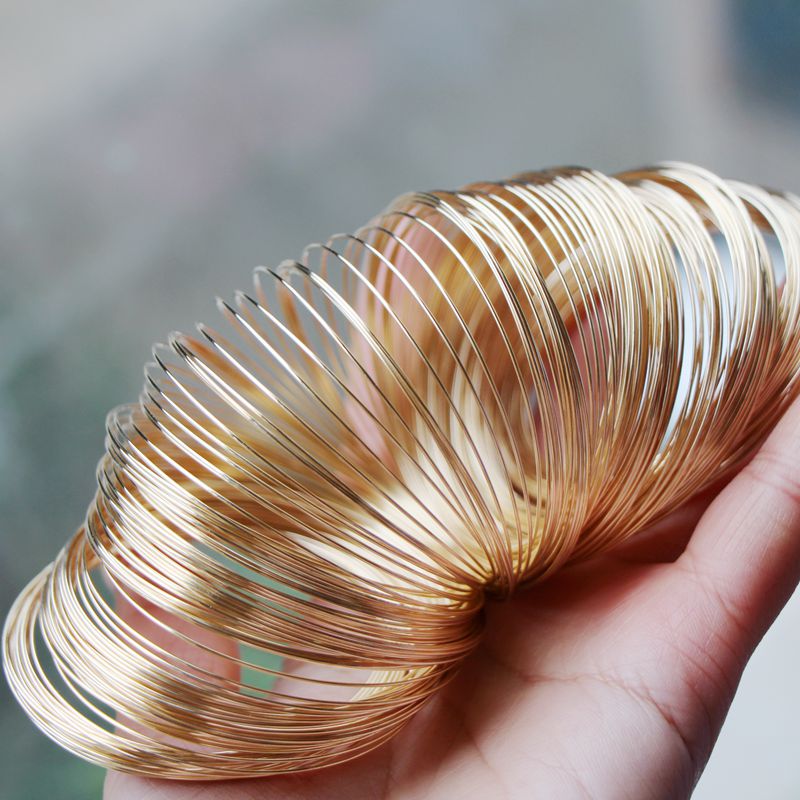 diy钢丝配饰绕线串珠手镯圈