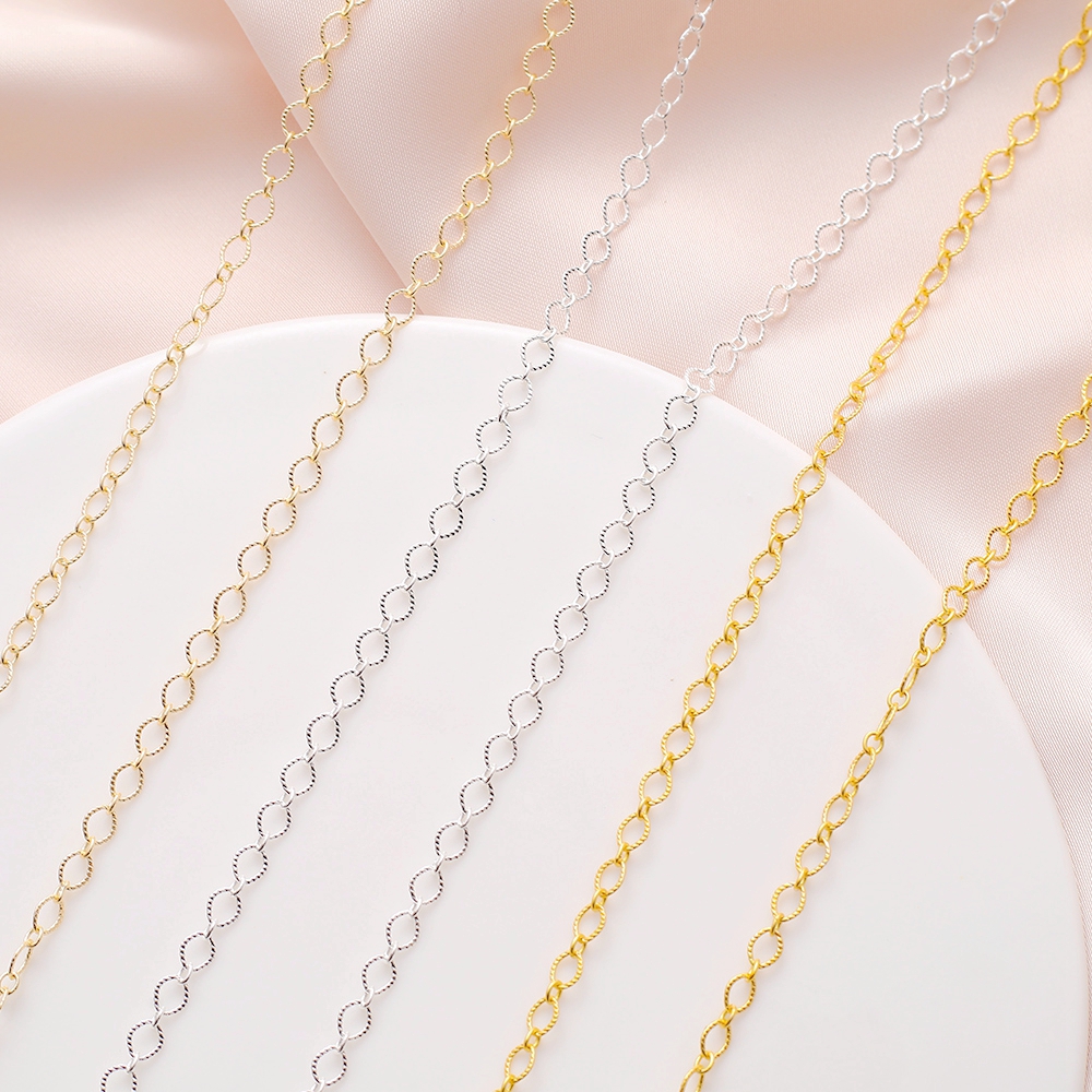 临兰包金镀金保色压纹链子