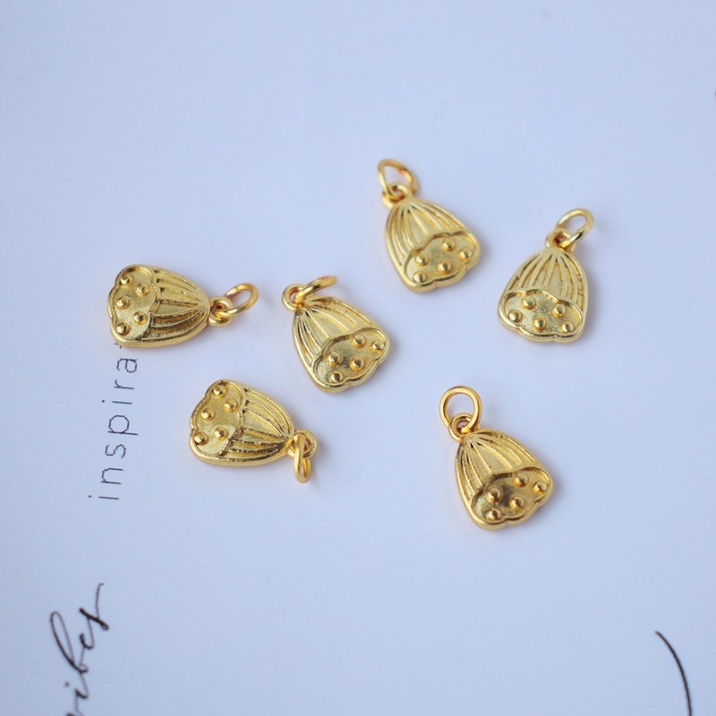 18K包金镀金保色古法莲蓬吊牌diy手工串珠手链吊坠饰品配件材料,饰品/流行首饰/时尚饰品新,其他DIY饰品配件,淘宝优惠券,粉丝福利购,淘宝优惠卷