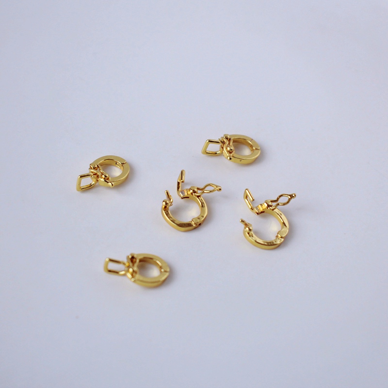 18K包金保色卡扣diy手工扣头