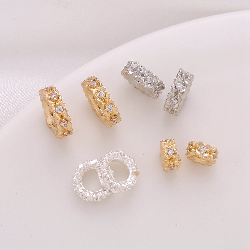 14K包金镀白金镀银镶锆石花环