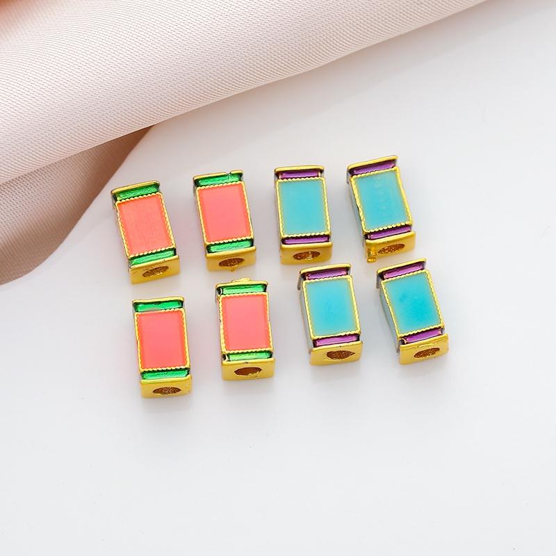 18K沙金景泰蓝莲花纹DIY临兰滴油