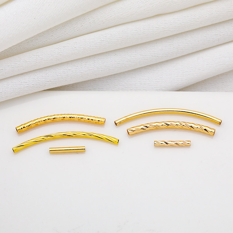 14K包金18K镀金刻面弯管光面直管diy手工串珠手链项链配饰材料,饰品/流行首饰/时尚饰品新,其他DIY饰品配件,淘宝优惠券,粉丝福利购,淘宝优惠卷