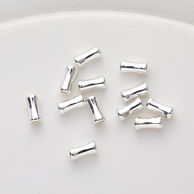 S925纯银非镀银竹节管空心银管diy手工串珠手链项链戒指隔珠配珠,饰品/流行首饰/时尚饰品新,其他DIY饰品配件,淘宝优惠券,粉丝福利购,淘宝优惠卷