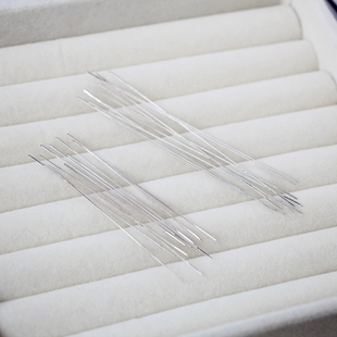 进口超细麻花针小孔珠引线钢针diy手工饰品珍珠手链串珠神器工具