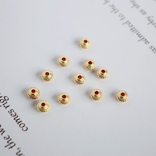 14k包金保色复古灯笼自制隔珠